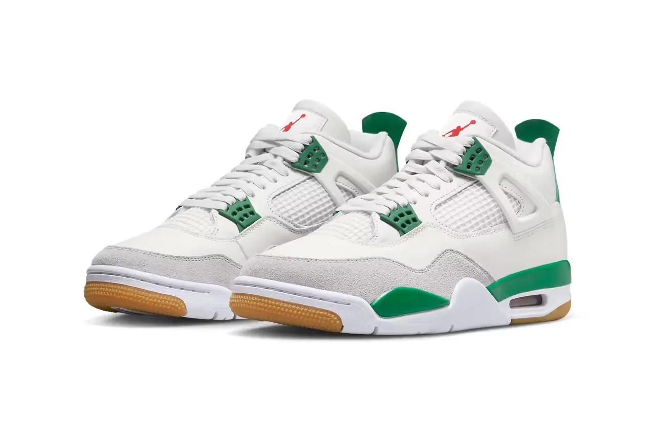 Air Jordan 4 Nike SB Pine Green