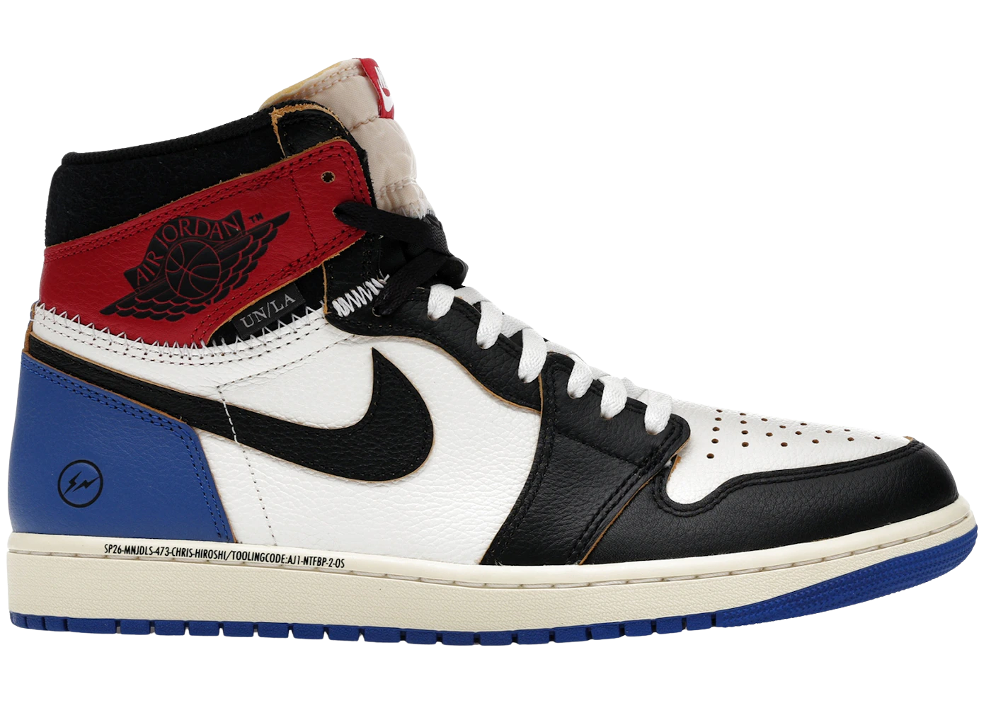 Jordan 1 Retro High OG SP - Fragment x Union LA Varsity Red Sport Royal